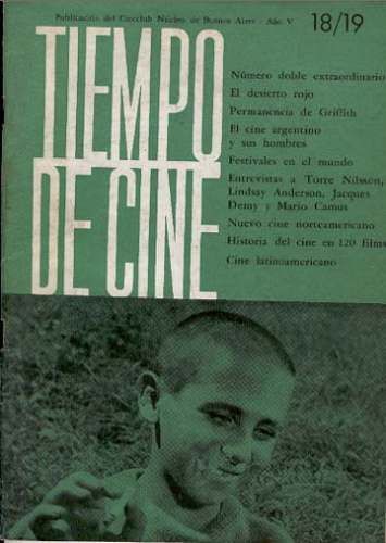TIEMPO DE CINE magazine side cover Issue 18/19 March 1965