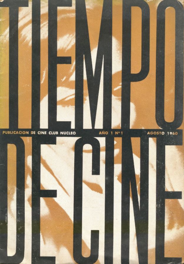 TIEMPO DE CINE magazine side cover Issue 1 August 1960