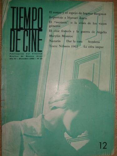 TIEMPO DE CINE magazine side cover Issue 12  1962