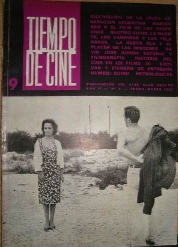 TIEMPO DE CINE magazine side cover Issue 9  1962