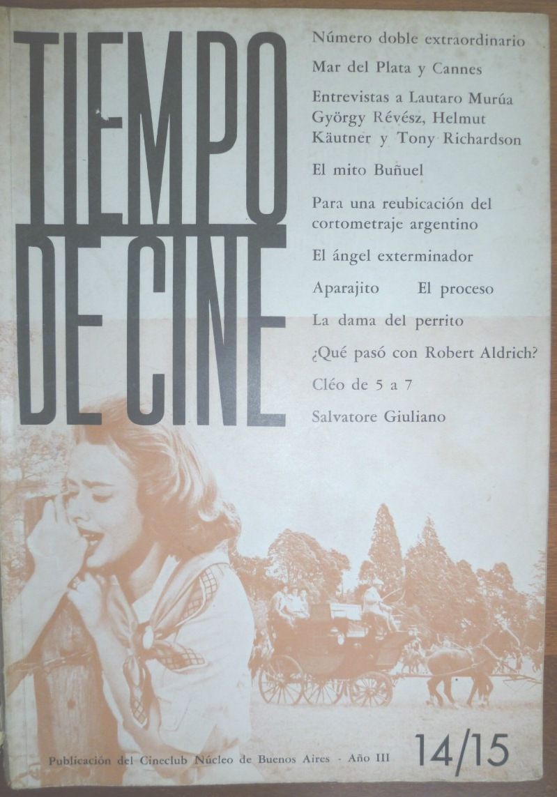 TIEMPO DE CINE magazine side cover Issue 14/15 July 1963
