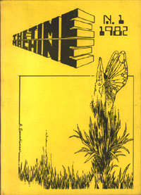 TIME MACHINE magazine side cover Issue 1  1982