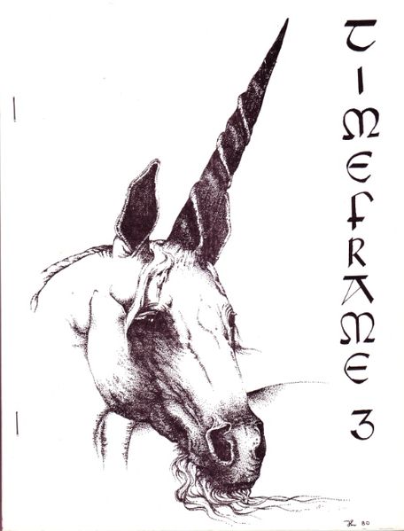 TIMEFRAME magazine side cover Issue 3 August 1980