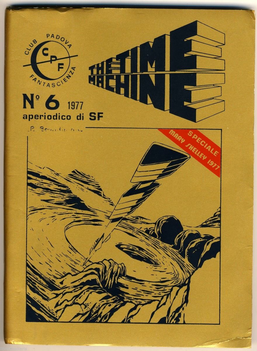 TIME MACHINE magazine side cover Issue 6  1977