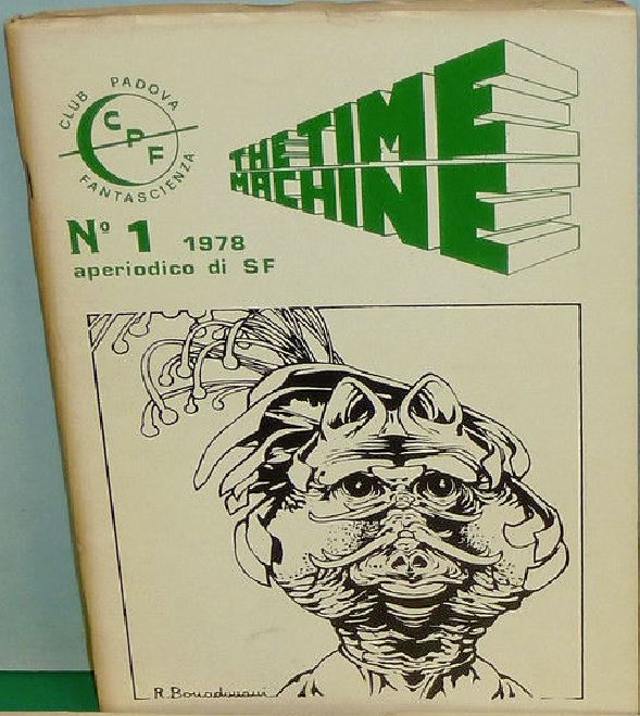 TIME MACHINE magazine side cover Issue 1  1978