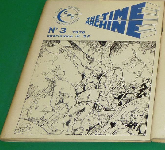 TIME MACHINE magazine side cover Issue 3  1978