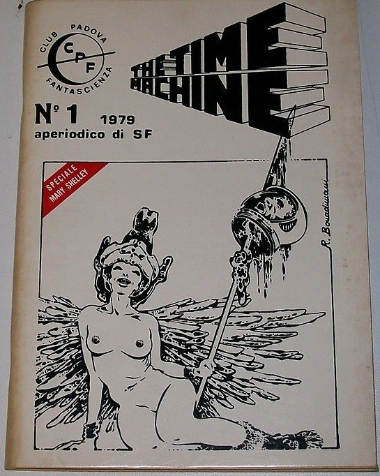 TIME MACHINE magazine side cover Issue 1  1979