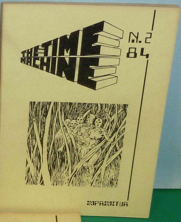 TIME MACHINE magazine side cover Issue 2  1984