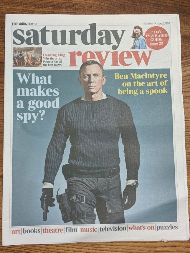 TIMES SATURDAY REVIEW magazine side cover 2 October 2021