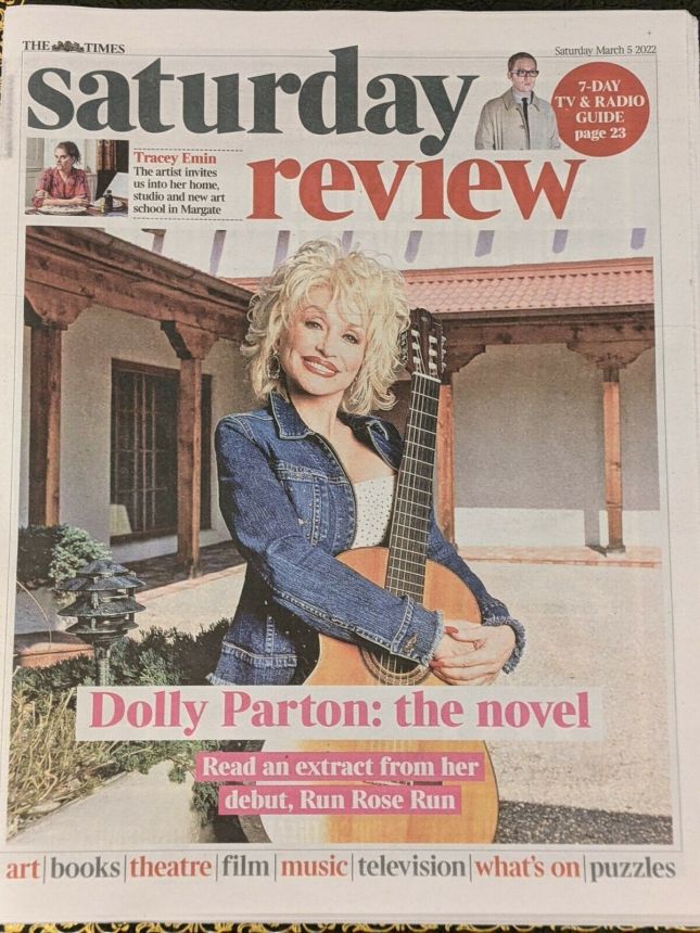 TIMES SATURDAY REVIEW magazine side cover 5 March 2022