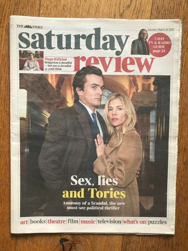 TIMES SATURDAY REVIEW magazine side cover 26 March 2022