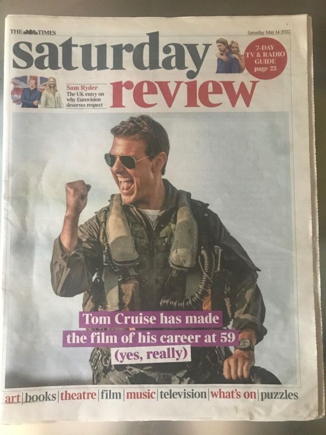 TIMES SATURDAY REVIEW magazine side cover 14 May 2022