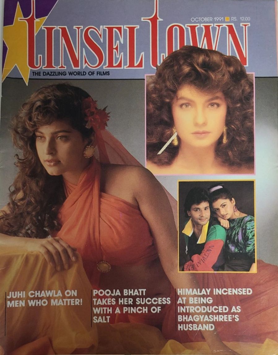 TINSEL TOWN magazine side cover  October 1991