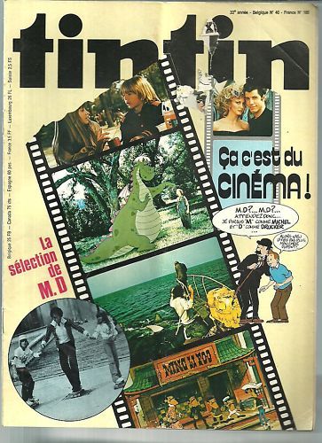 TINTIN magazine side cover Issue 160  1978