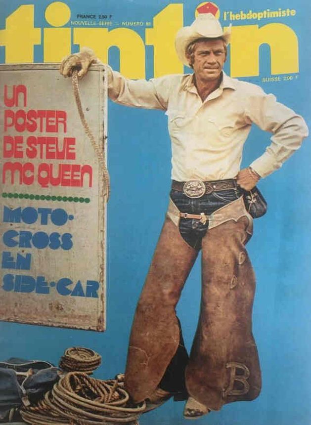 TINTIN magazine side cover Issue 88   1974