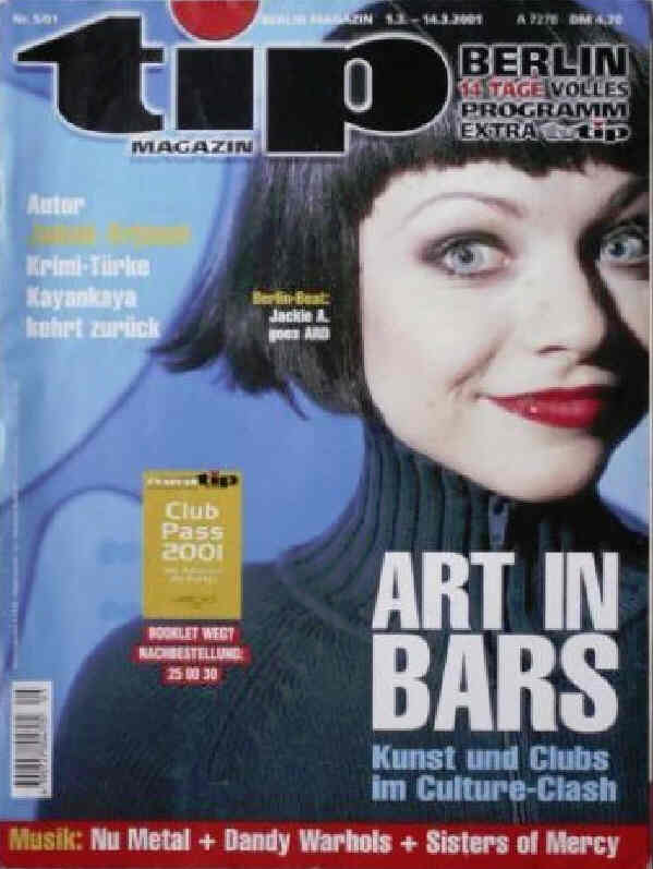TIP MAGAZIN magazine side cover Issue 5 1 March 2001