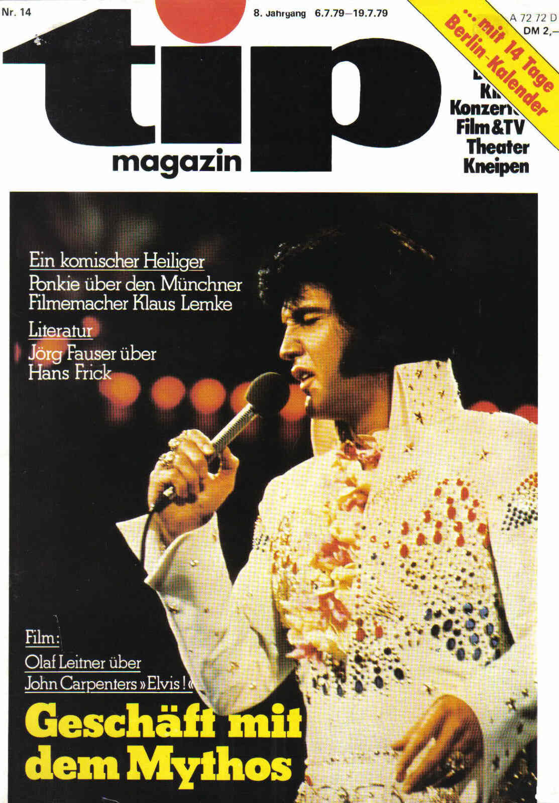TIP MAGAZIN magazine side cover Issue 14 6 July 1979