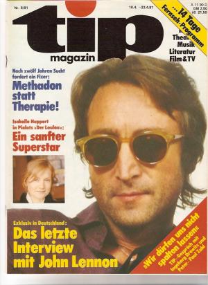 TIP MAGAZIN magazine side cover 10 April 1981