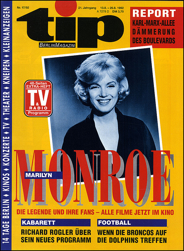 TIP MAGAZIN magazine side cover 13 August 1992