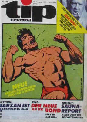 TIP MAGAZIN magazine side cover Issue 1 13 January 1984