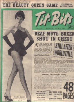 TITBITS magazine side cover 25 June 1955
