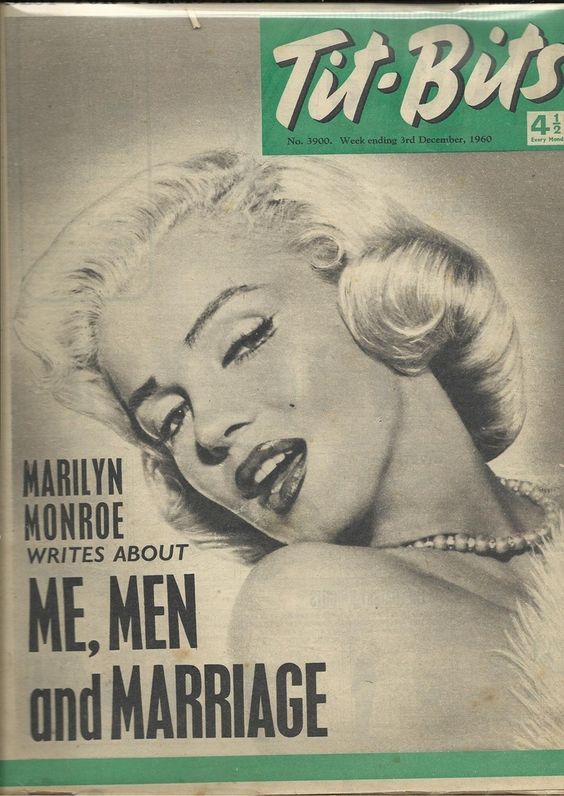 TITBITS magazine side cover 3 December 1960