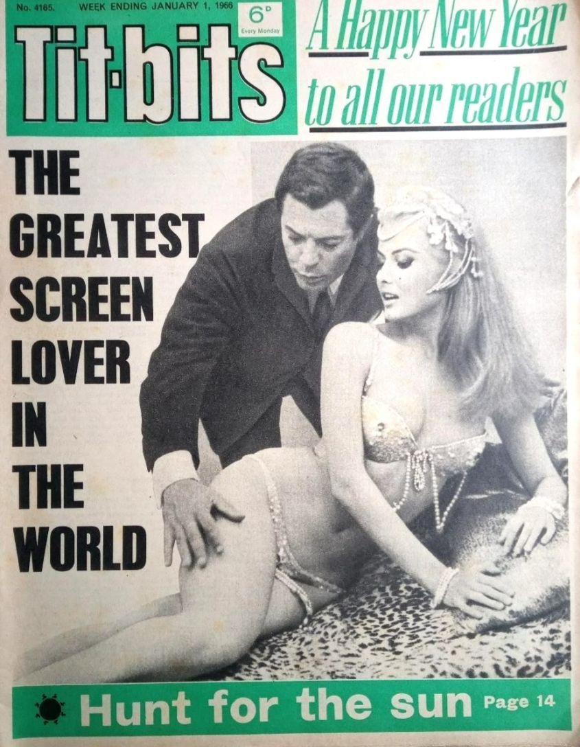 TITBITS magazine side cover Issue 4165 1 January 1966