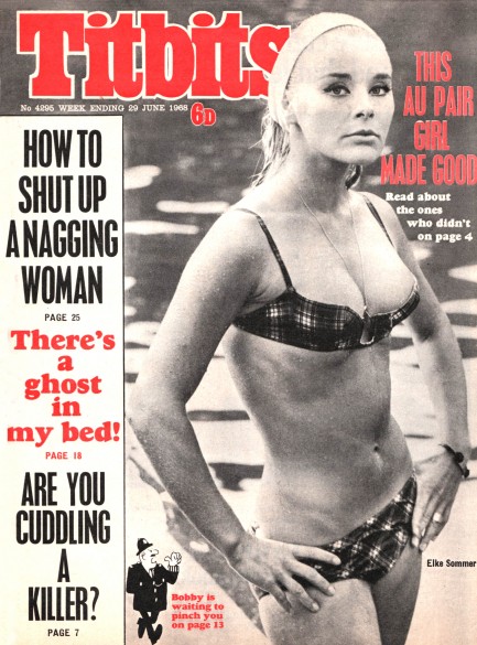 TITBITS magazine side cover Issue 4295 22 June 1968