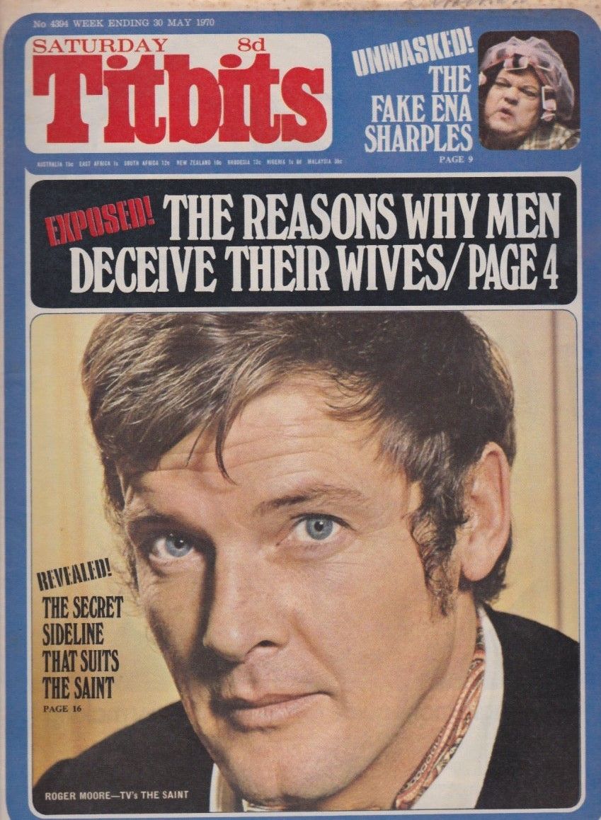 TITBITS magazine side cover Issue 4394 30 May 1970