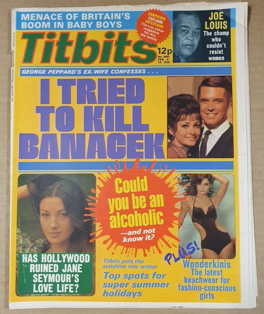 TITBITS magazine side cover Issue 4841 8 February 1979