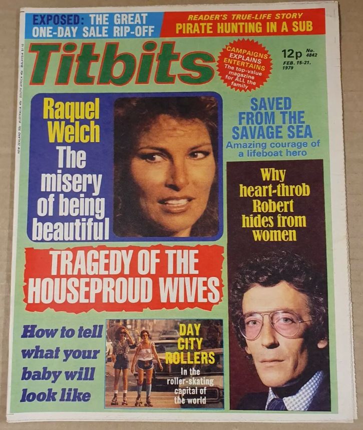 TITBITS magazine side cover Issue 4842 15 February 1979