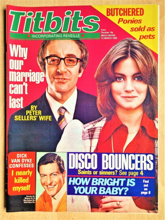 TITBITS magazine side cover 15 March 1980