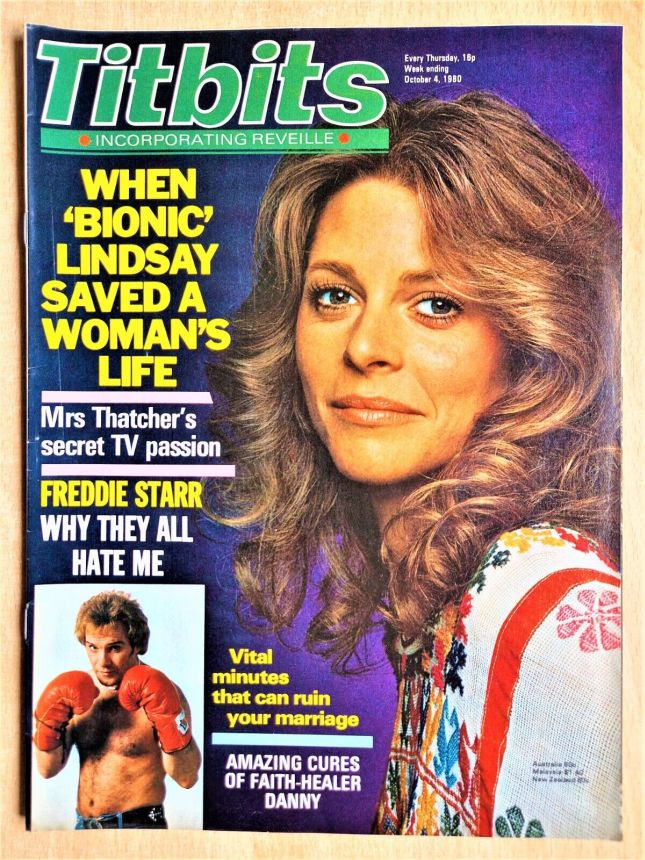 TITBITS magazine side cover 4 October 1980
