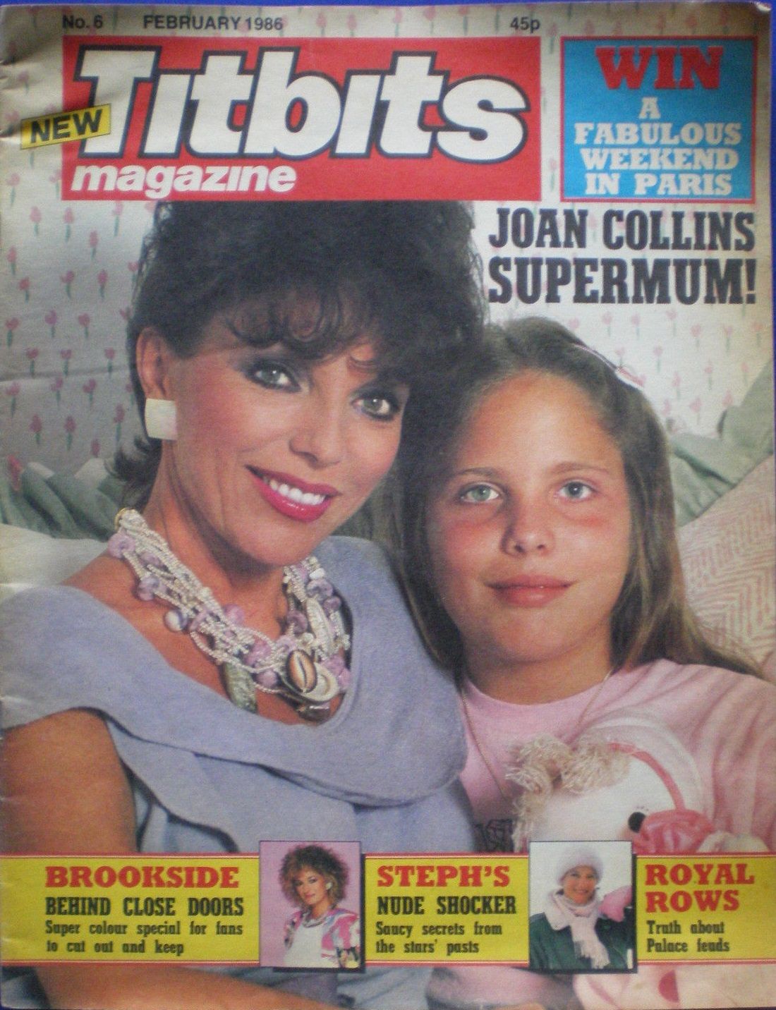 TITBITS magazine side cover Issue 6  February 1986