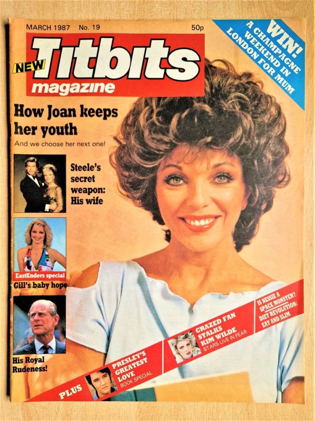 TITBITS magazine side cover Issue 19  March 1987