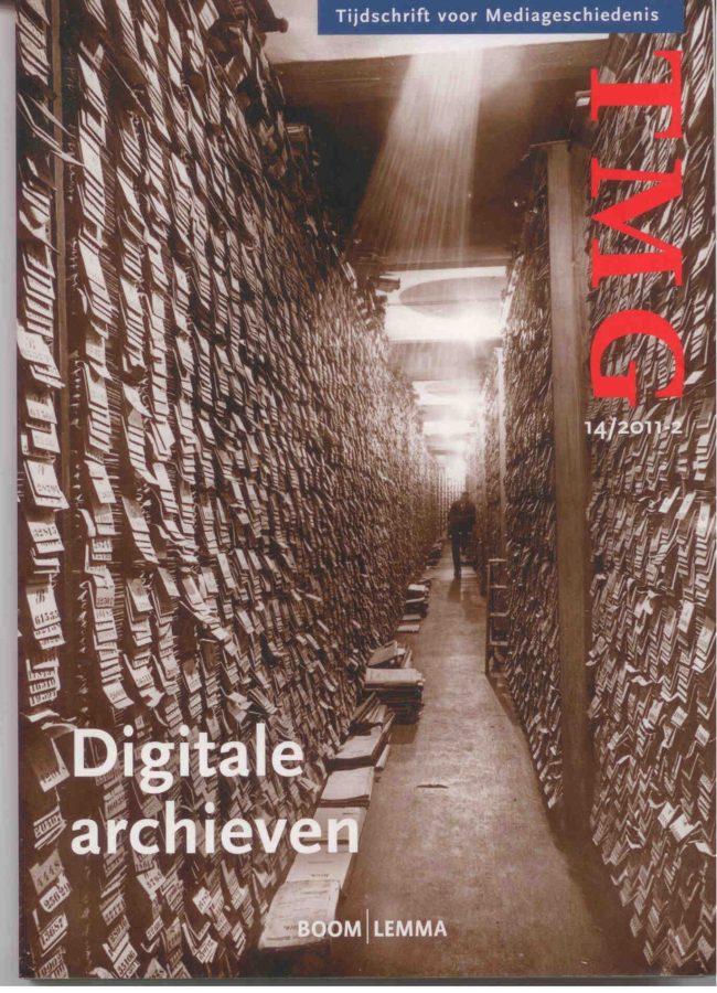 TIJDSCHRIFT VOOR MEDIAGESCHIEDENIS magazine side cover Issue 14  2011