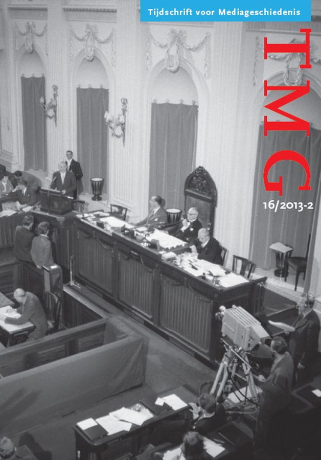 TIJDSCHRIFT VOOR MEDIAGESCHIEDENIS magazine side cover Issue 16  2013
