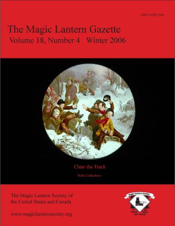 MAGIC LANTERN GAZETTE magazine side cover Winter 2006