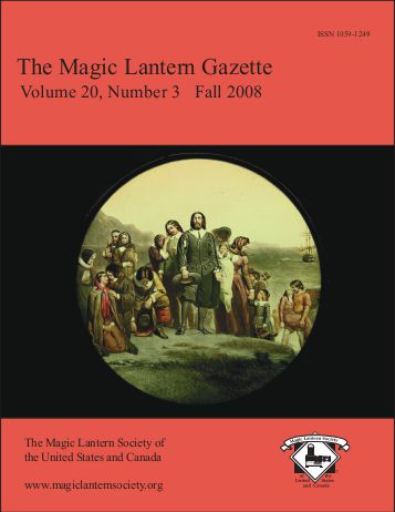 MAGIC LANTERN GAZETTE magazine side cover Fall 2008