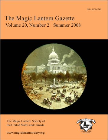 MAGIC LANTERN GAZETTE magazine side cover Summer 2008