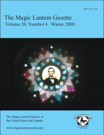 MAGIC LANTERN GAZETTE magazine side cover Winter 2008