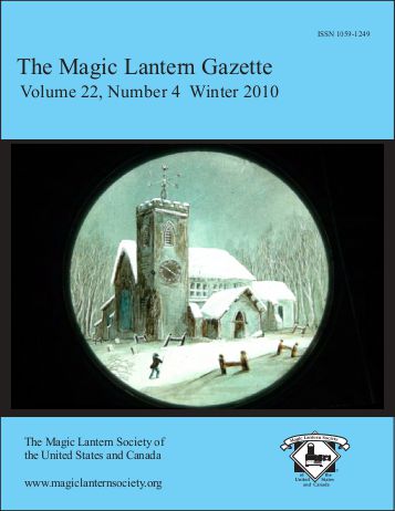 MAGIC LANTERN GAZETTE magazine side cover Winter 2010