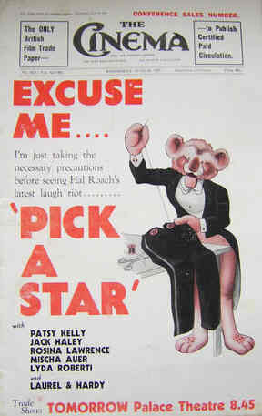 TODAYS CINEMA magazine side cover 16 June 1937