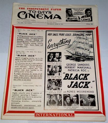 TODAYS CINEMA magazine side cover ? June 1951