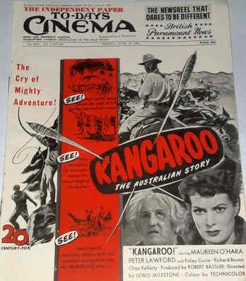 TODAYS CINEMA magazine side cover 15 June 1952