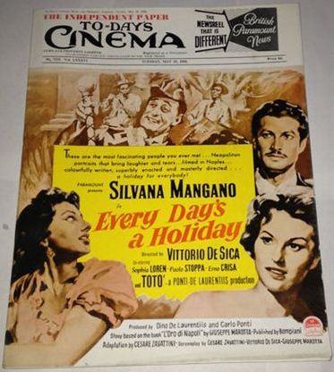 TODAYS CINEMA magazine side cover ? May 1954