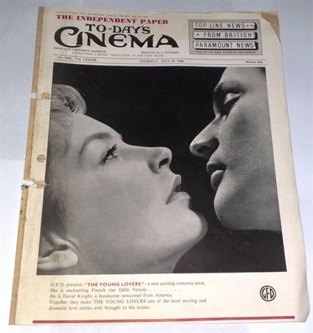 TODAYS CINEMA magazine side cover ? July 1954