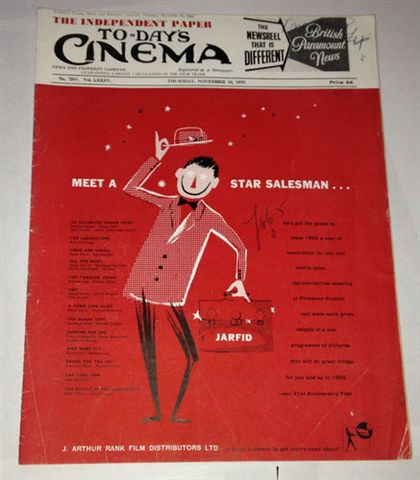 TODAYS CINEMA magazine side cover ? November 1955
