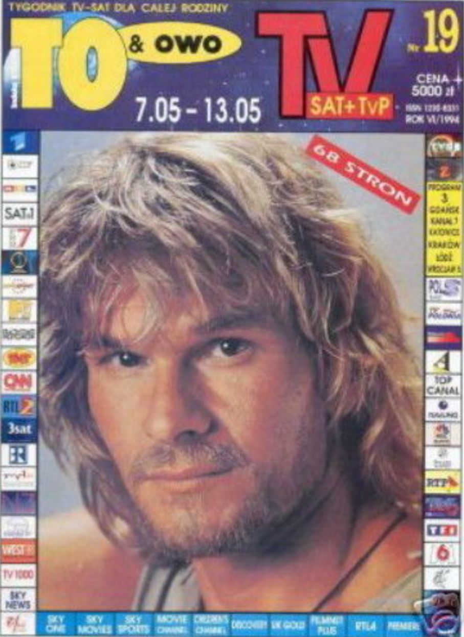 TO AND OWO TV magazine side cover Issue 19 7 May 1994