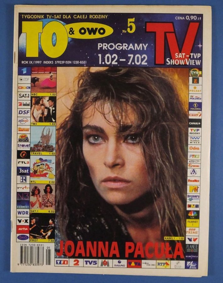 TO AND OWO TV magazine side cover Issue 5 1 February 1997